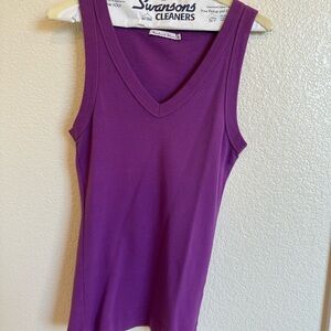 Michael Stars Vivid Purple Tank Top